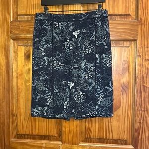 Ann Taylor Botanical Print Skirt